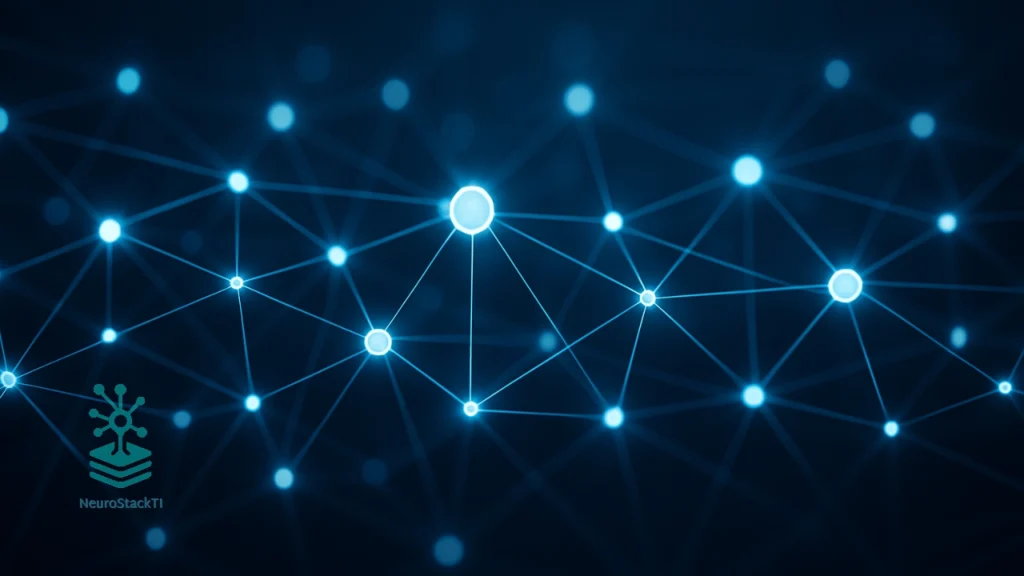 Visualização de rede neural de machine learning