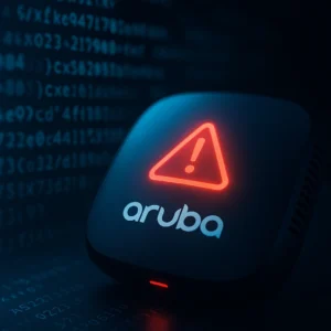 Roteador Aruba com alerta de vulnerabilidade por senha embutida