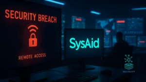 Alerta de falhas críticas no SysAid em centro de operações de segurança