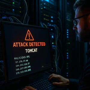Técnico em datacenter reage a alerta de ataque automatizado contra servidores Tomcat