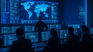 SOC in a cybersecurity operations center